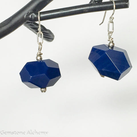 Grounded Harmony Earrings - sterling silver 2"