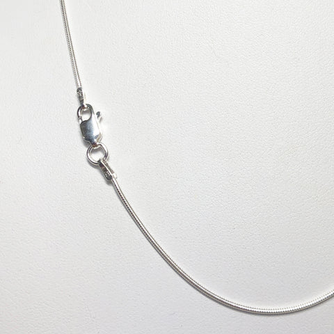 Delicate but Strong Sterling Silver snake chain 1mm x 18"
