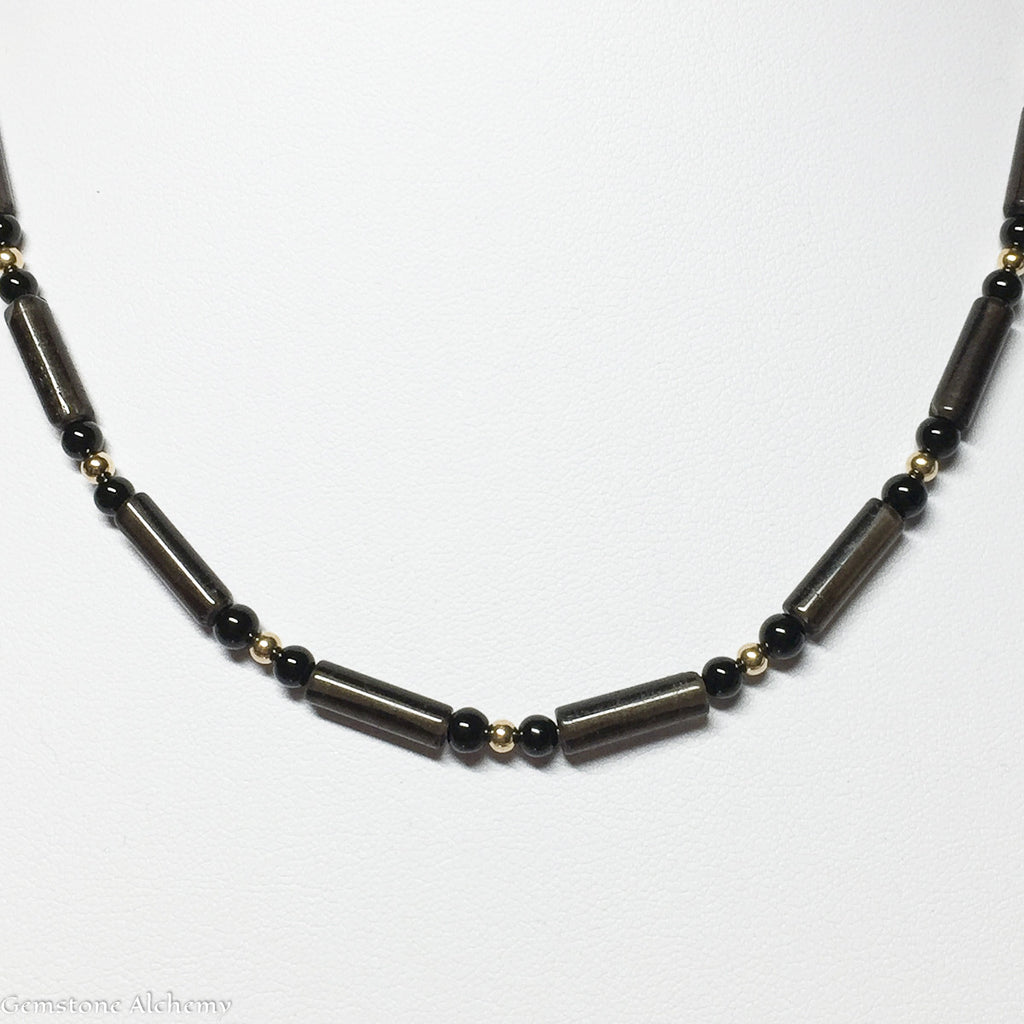 Manifest Focus Gold Tubes Beaded Chain