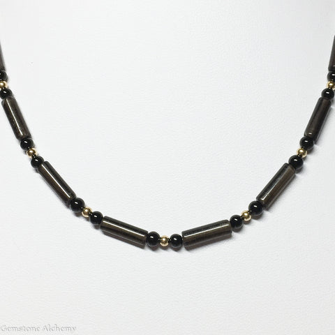 Manifest Focus Gold Tubes Beaded Chain