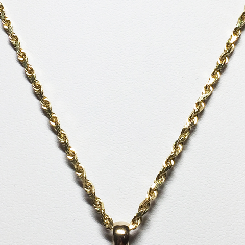 14k Gold Singapore Diamond Cut 2.8mm Chain 24"