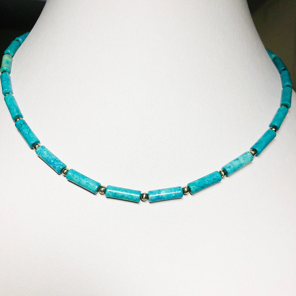 Turquoise Blue Unity Beaded Chain - Riverstone