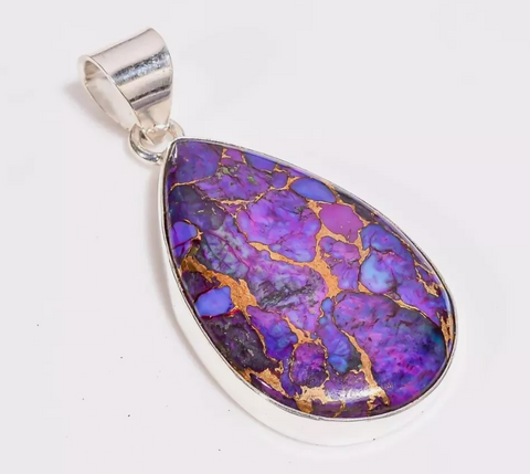 Inner Vision Purple Copper Turquoise Pendant