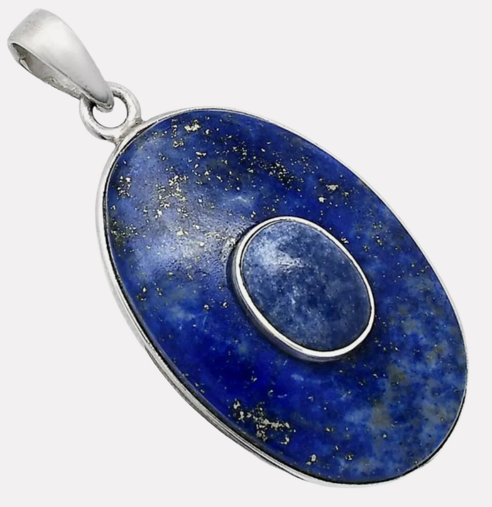 Dumortierite & Lapis Lazuli Pendant - Increase memory and capacity