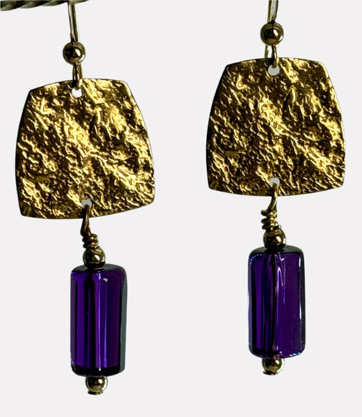 Shimmering Potential - Amethyst Earrings 2"