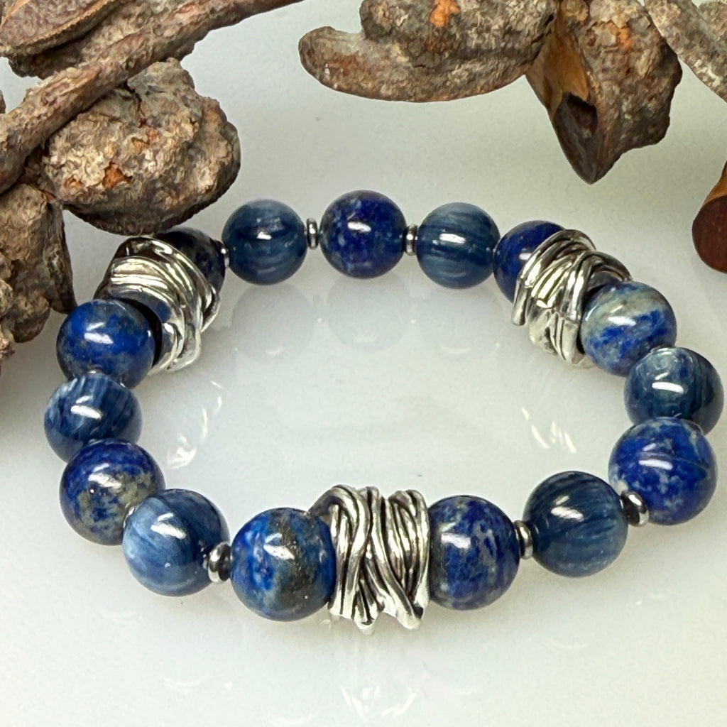 Your Soul’s Calling - Kyanite, Lapis Lazuli Nest Bracelet