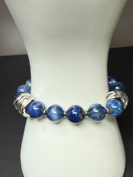 Your Soul’s Calling - Kyanite, Lapis Lazuli Nest Bracelet