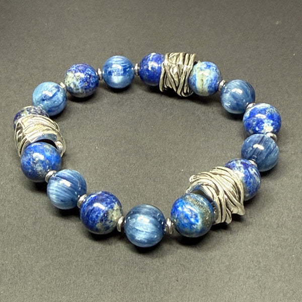 Your Soul’s Calling - Kyanite, Lapis Lazuli Nest Bracelet