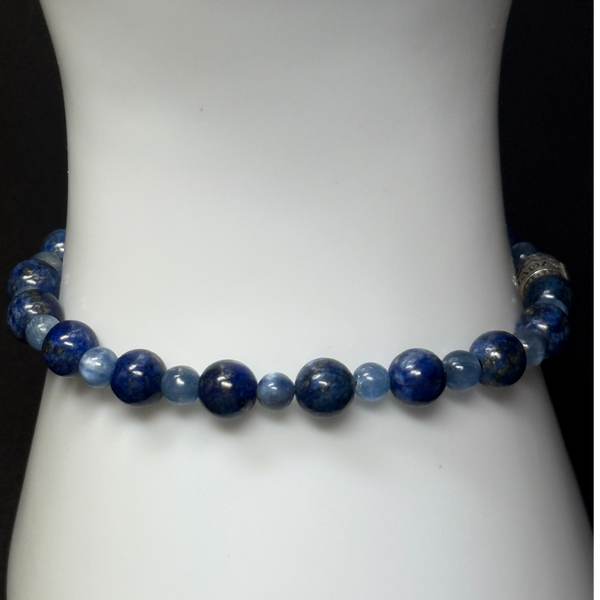 Your Soul’s Whispering - Kyanite, Lapis Lazuli Bracelet
