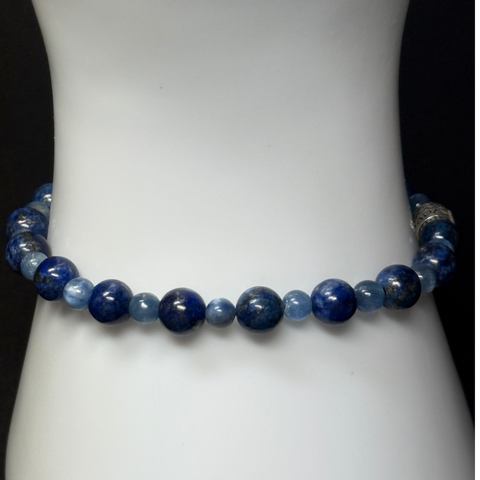 Your Soul’s Whispering - Kyanite, Lapis Lazuli Bracelet