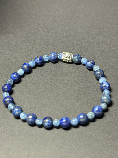 Your Soul’s Whispering - Kyanite, Lapis Lazuli Bracelet