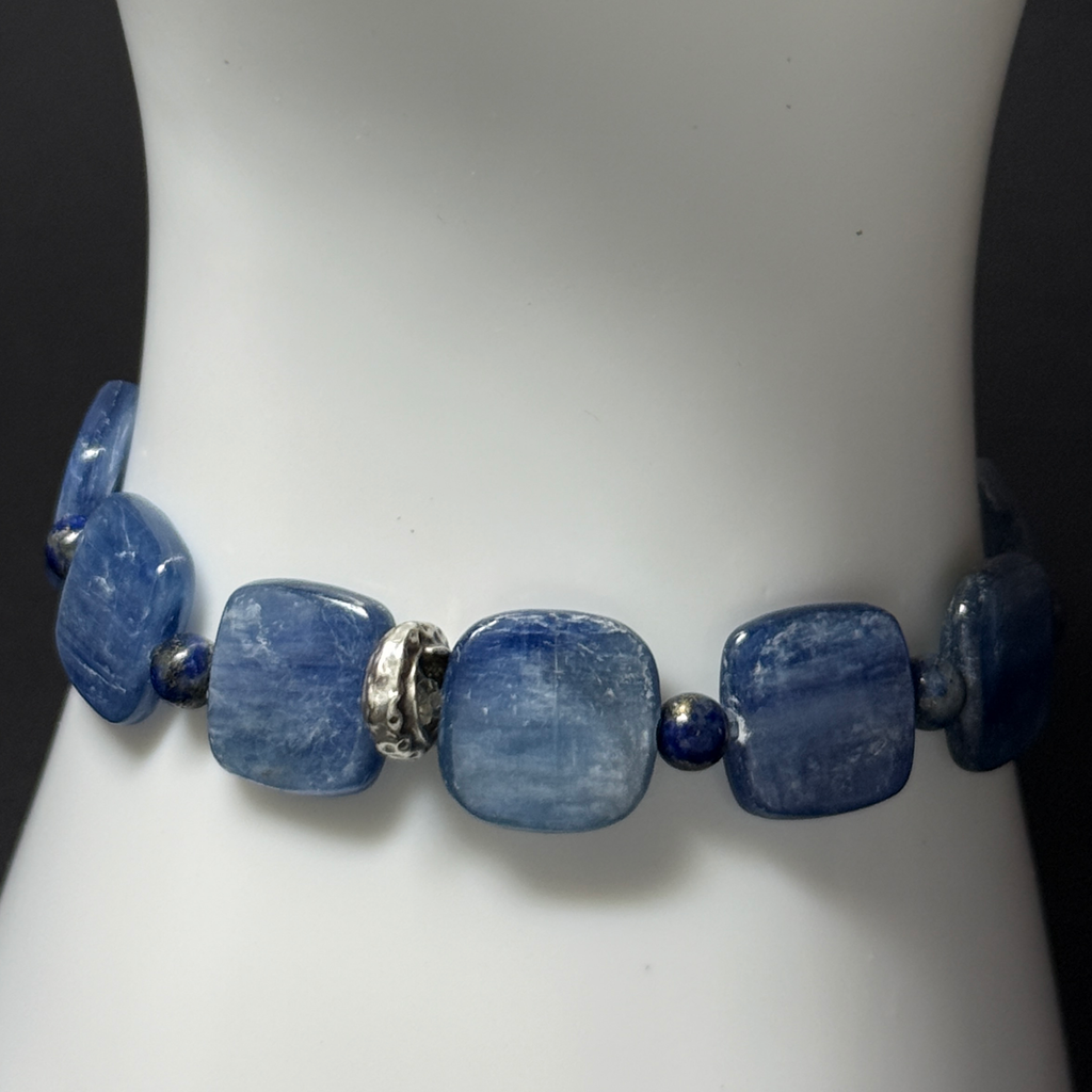 Your Soul’s Guiding - Kyanite, Lapis Lazuli Bracelet