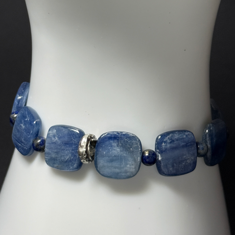 Your Soul’s Guiding - Kyanite, Lapis Lazuli Bracelet