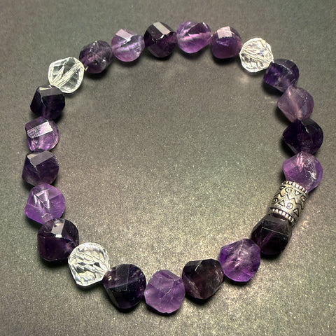 The Awakening Bracelet - Amethyst and Quartz