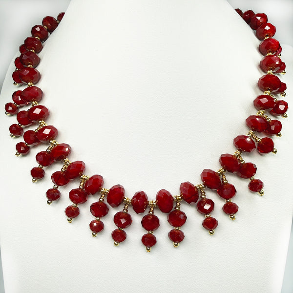 The Queen's Jewels - Red Power Elegant Necklace - Awaken Your Vital Alchemy