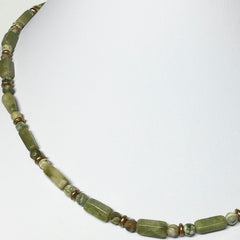 Earth Heart Beaded chain - Agate, Jasper