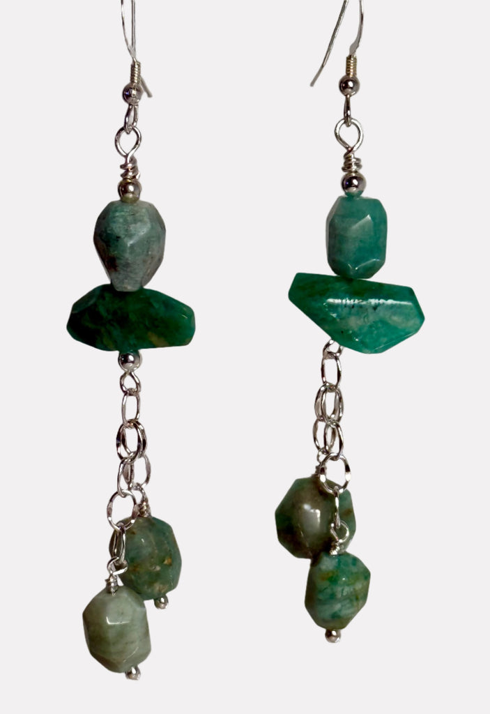 Gentle Power Of Amazonite Earrings 3"