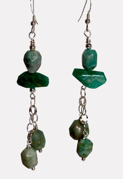 Be Authentically you Gentle Power Of Amazonite Earrings 3"