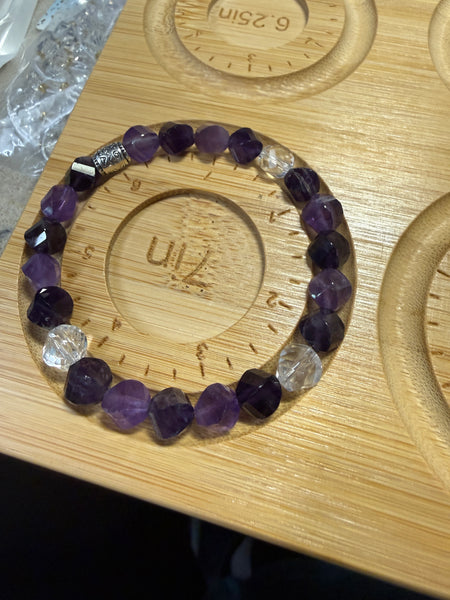The Awakening Bracelet - Amethyst and Quartz