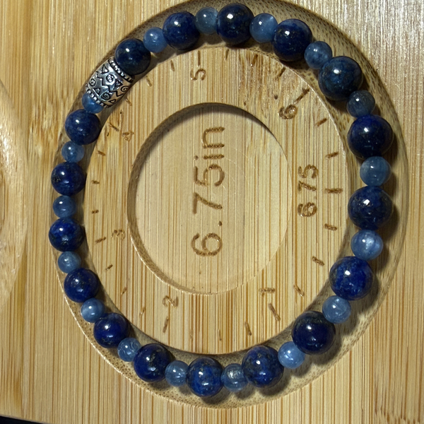 Your Soul’s Whispering - Kyanite, Lapis Lazuli Bracelet