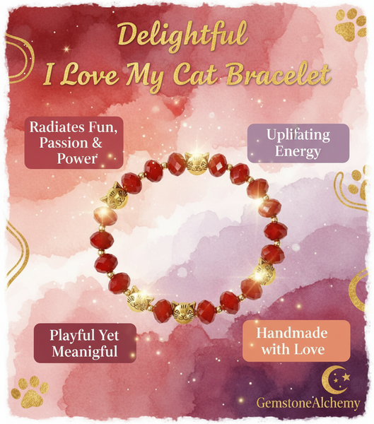 Delightful "I love my Cat" bracelet