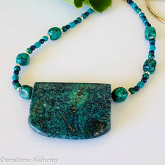 Unity and Vision Set - Turquoise, Chrysocolla, Lapis Lazuli